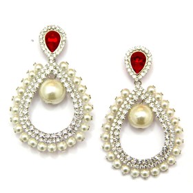 Pearly Brilliance Dangler Earrings